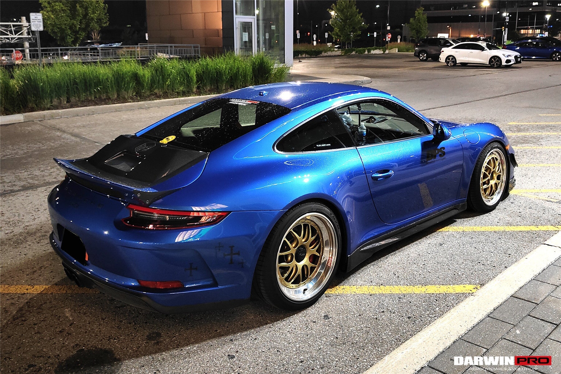 2017 - 2019 Porsche 911 991.2 GT3 Only GT2RS Style Ducktail Spoiler with LED Light